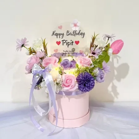 Bloom Box Akrilik Ucapan Ulang Tahun Kiaracondong